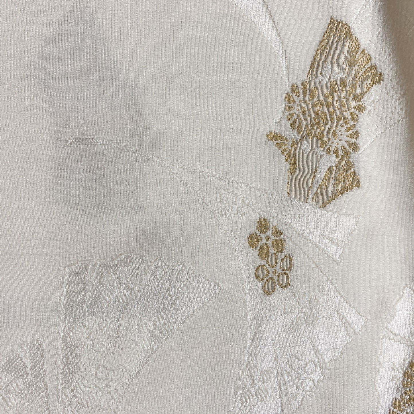 8613# Japanese Kimono Accessory Vintage Obiage and Obijime 2-piece Set Silk