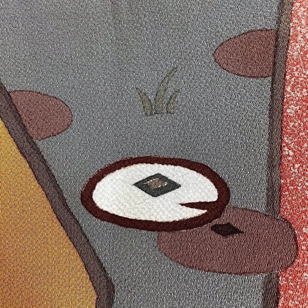 5725# Japanese Vintage Nagoya Obi Belt Kimono Fabric Silk Traditional