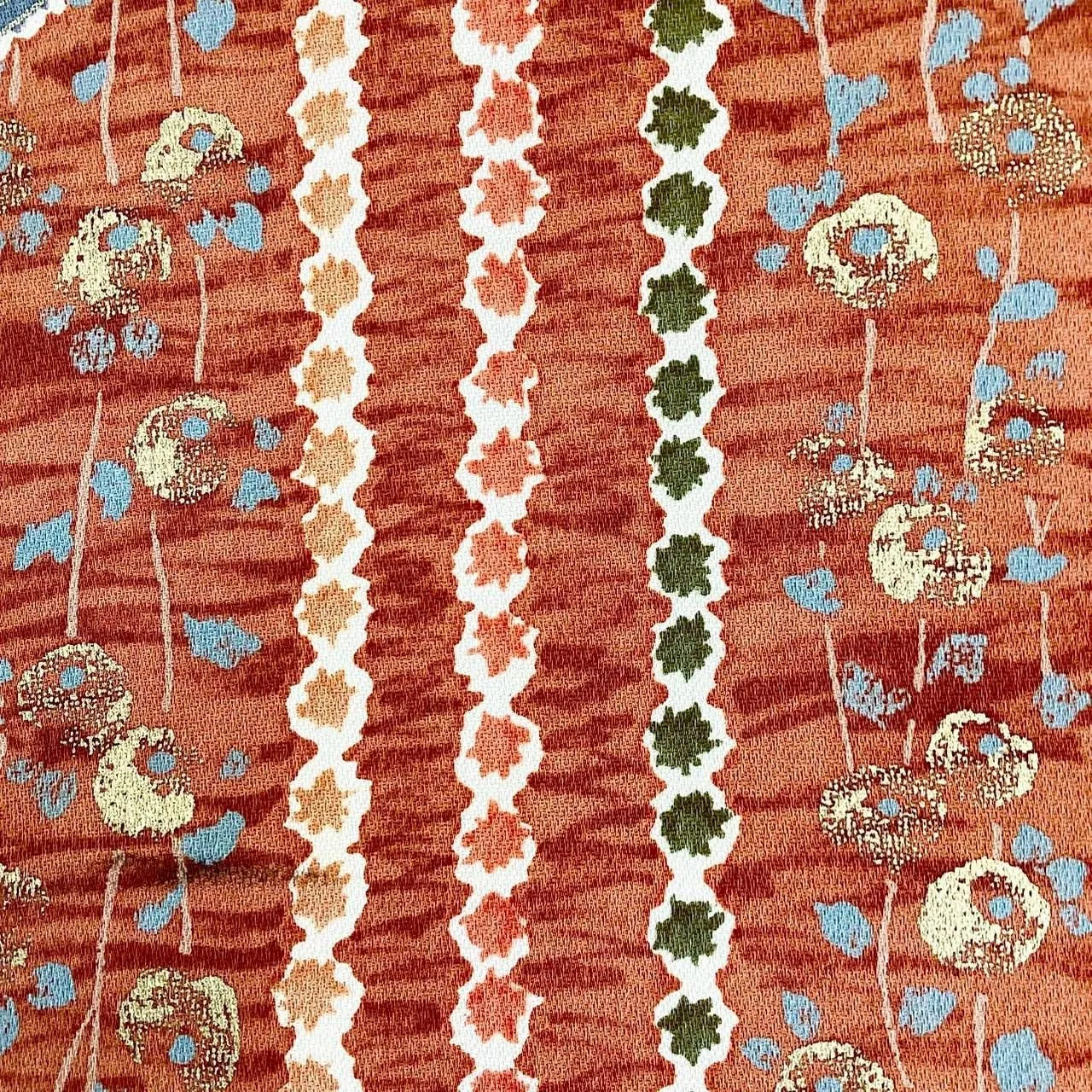 5735# Japanese Vintage Nagoya Obi Belt Kimono Fabric Silk Traditional