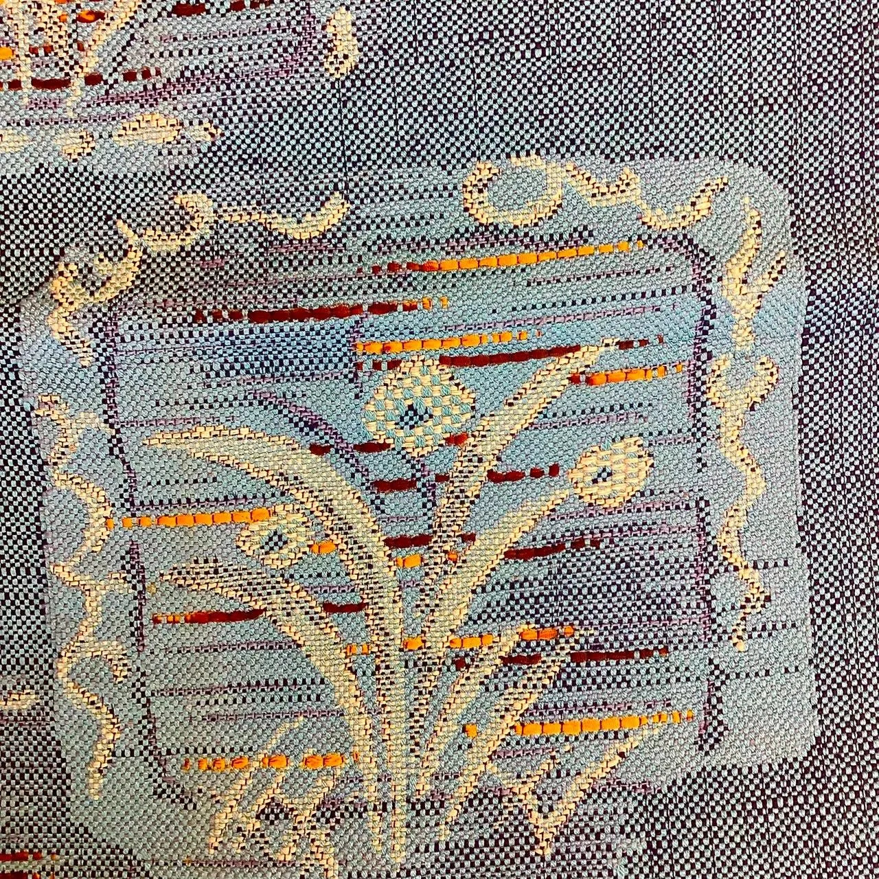 5752# Japanese Vintage Nagoya Obi Belt Kimono Pongee Fabric Silk Traditional