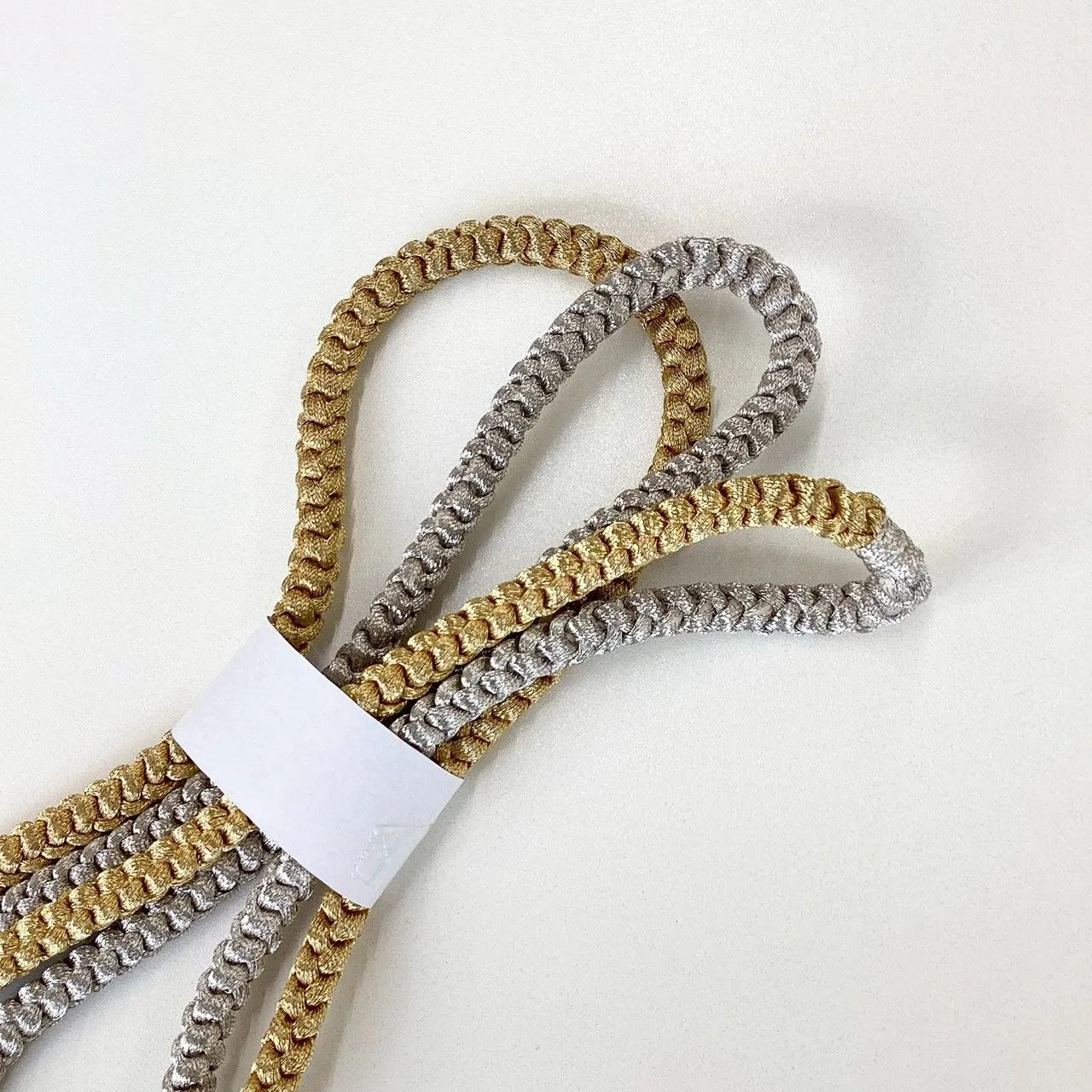 5850# Japanese Kimono Accessory Obiage and Obijime 2-piece Set Silk Shibori