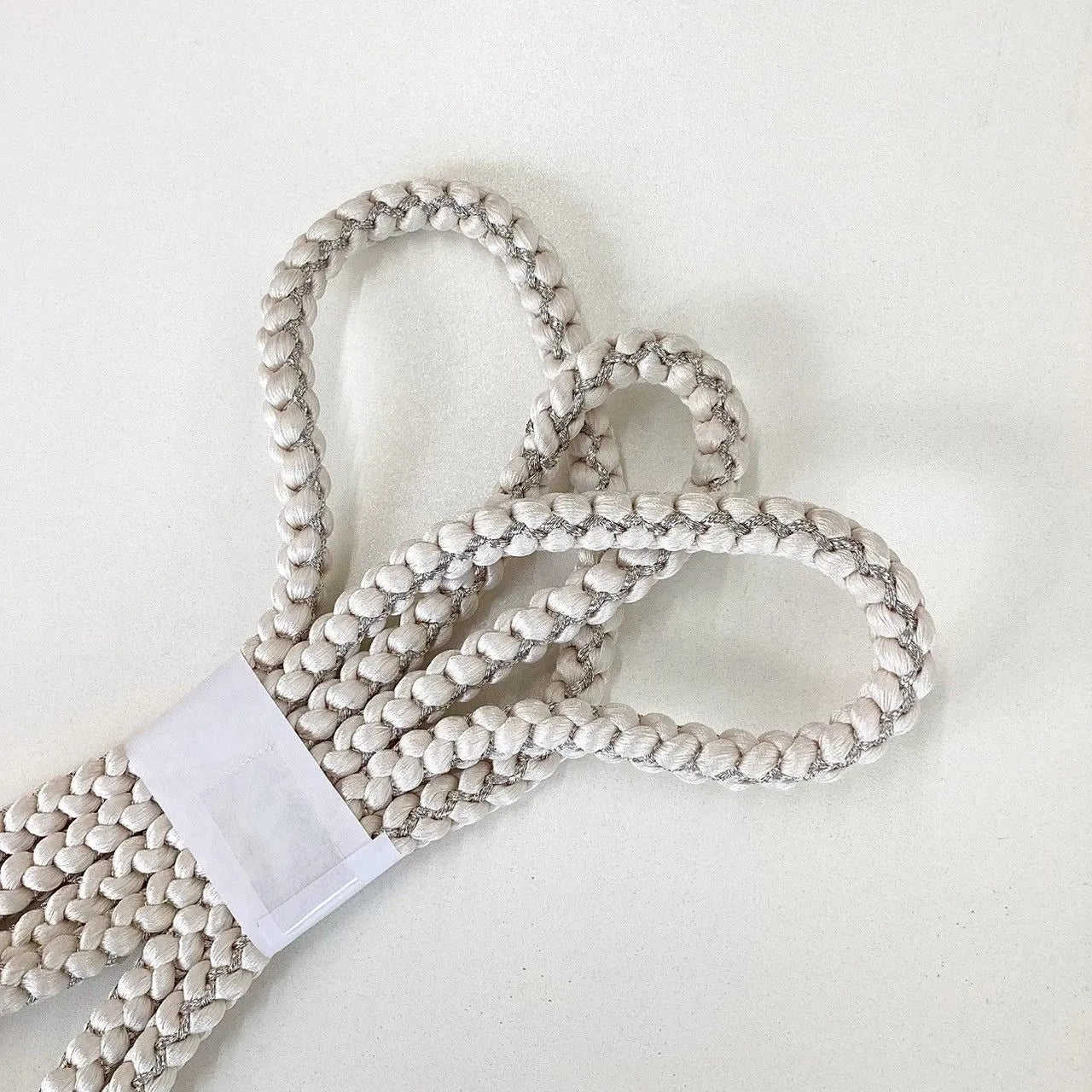 5851# Japanese Kimono Accessory Obiage and Obijime 2-piece Set Silk Shibori