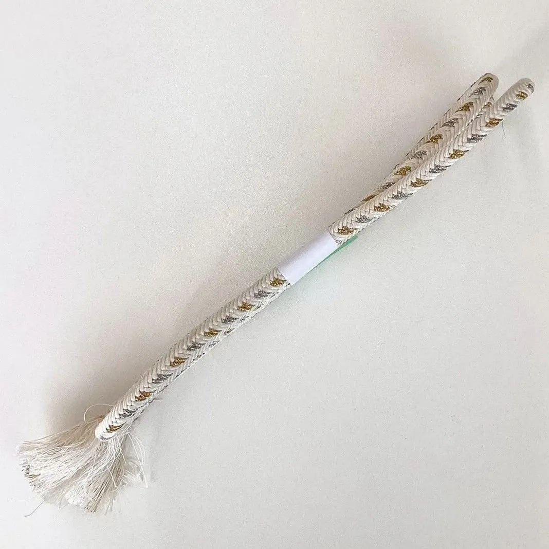 5852# Japanese Kimono Accessory Obiage and Obijime 2-piece Set Silk Shibori