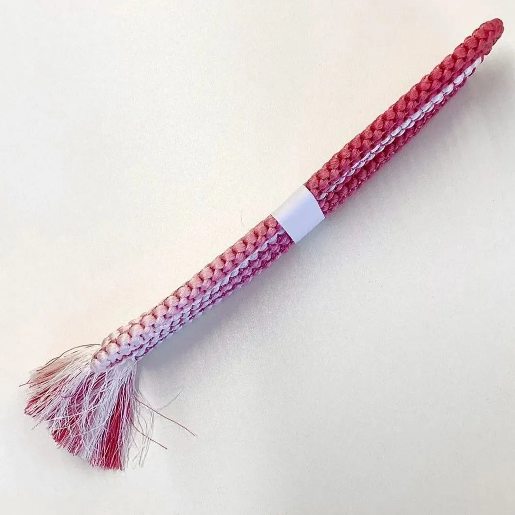 5864# Japanese Kimono Accessory Obiage and Obijime 2-piece Set Silk Shibori