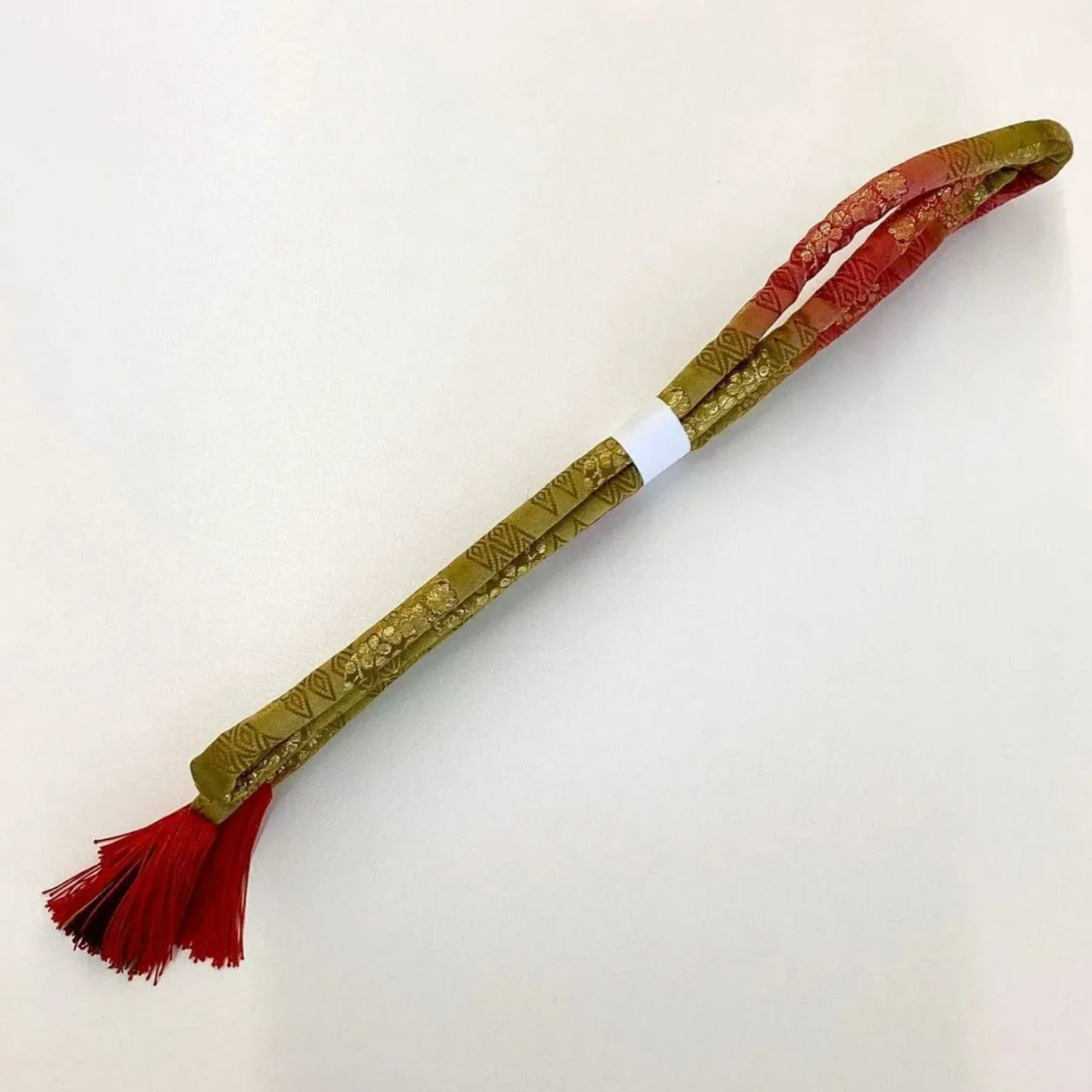 5865# Japanese Kimono Accessory Obiage and Obijime 2-piece Set Silk Shibori