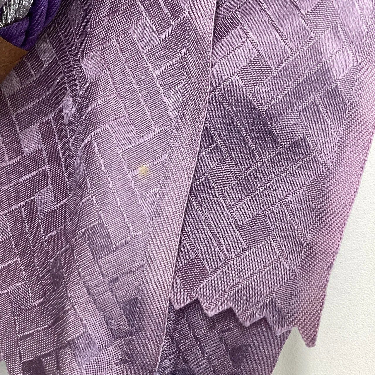 5896# Japanese Kimono Accessory Obiage and Obijime 2-piece Set Silk Shibori