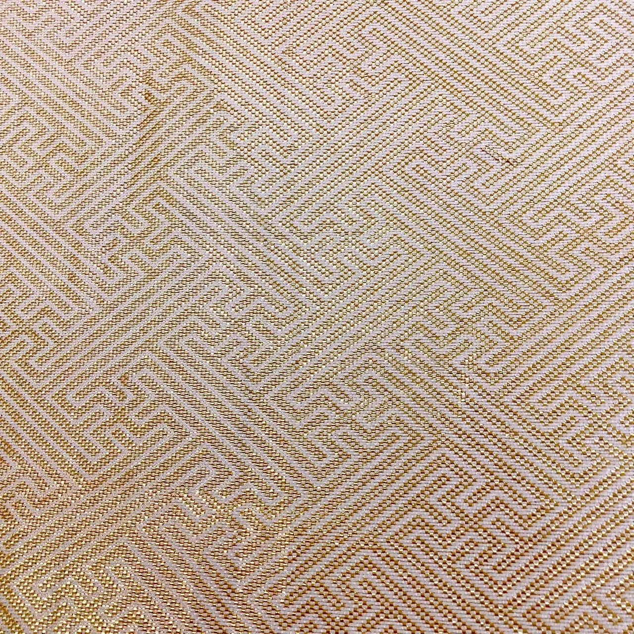 7245# Japanese Vintage Fukuro Obi Belt Kimono Fabric Silk Traditional Gold