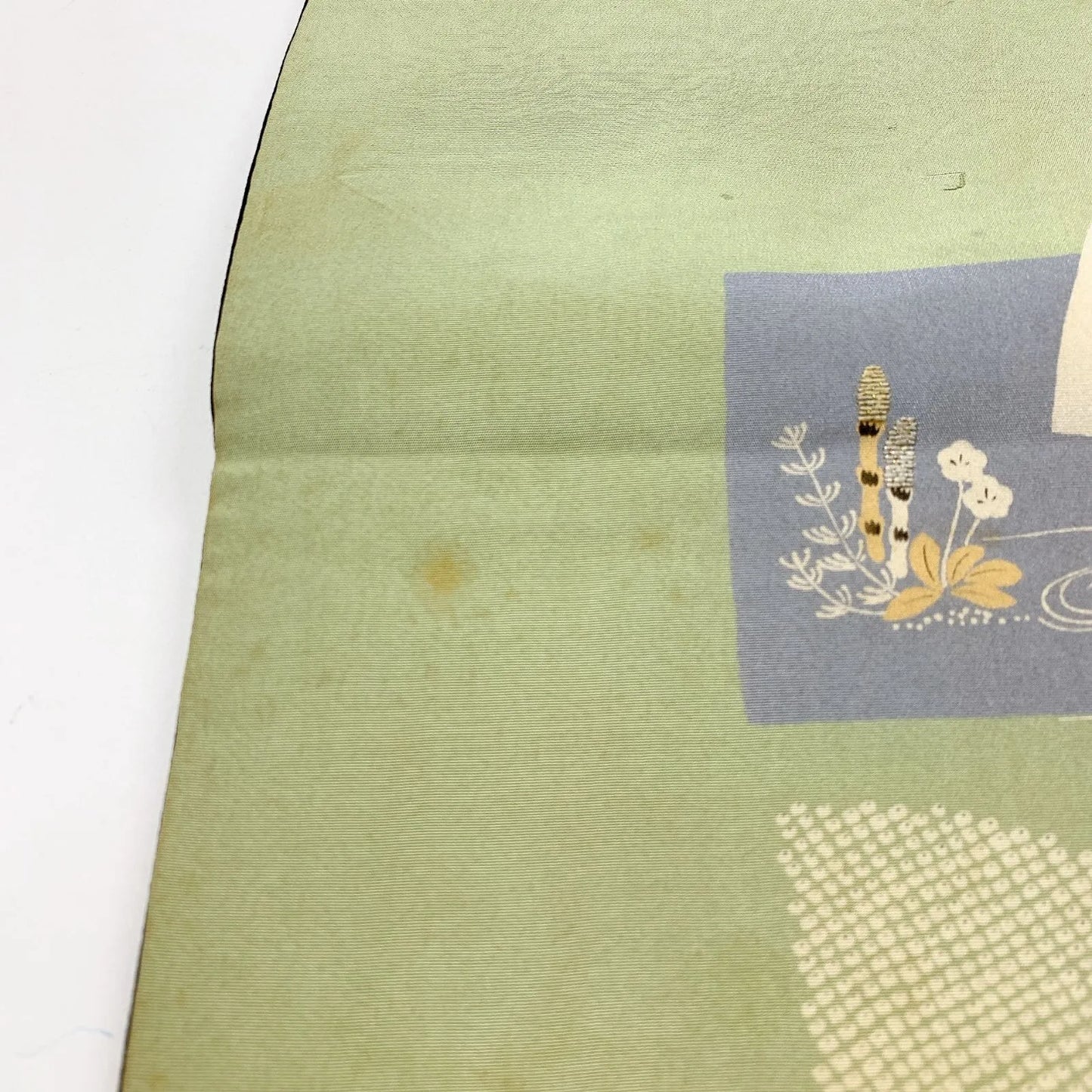 7344# Japanese Antique Fukuro Obi Belt Kimono Fabric Silk Embroidery