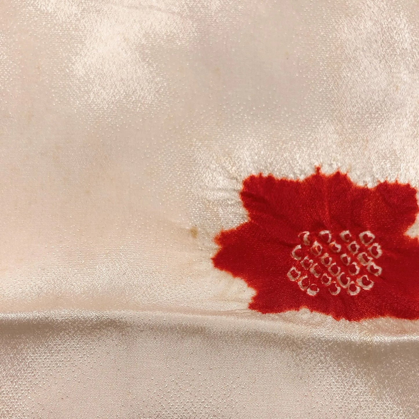7395# Japanese Kimono Accessory Obiage and Obijime 2-piece Set Silk Shibori