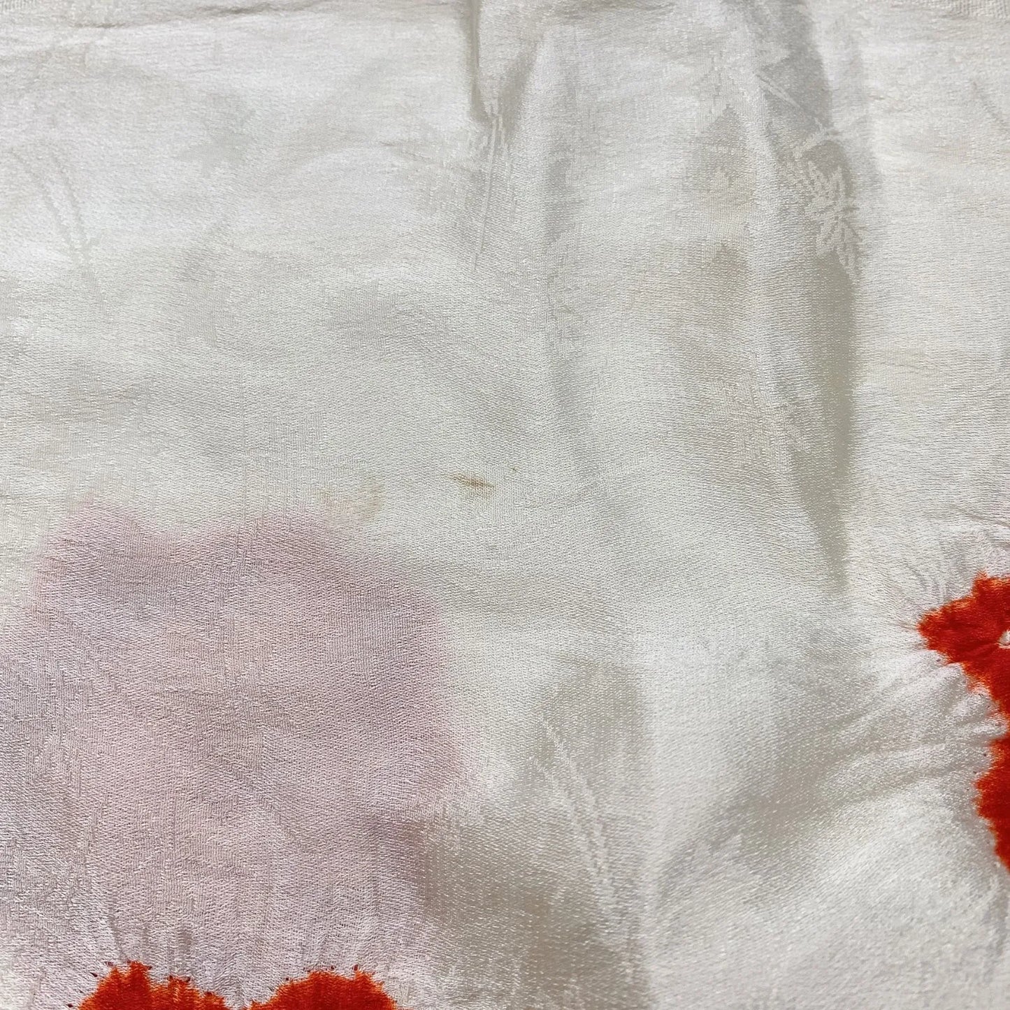 7469# Japanese Kimono Accessory Obiage and Obijime 2-piece Set Silk Shibori