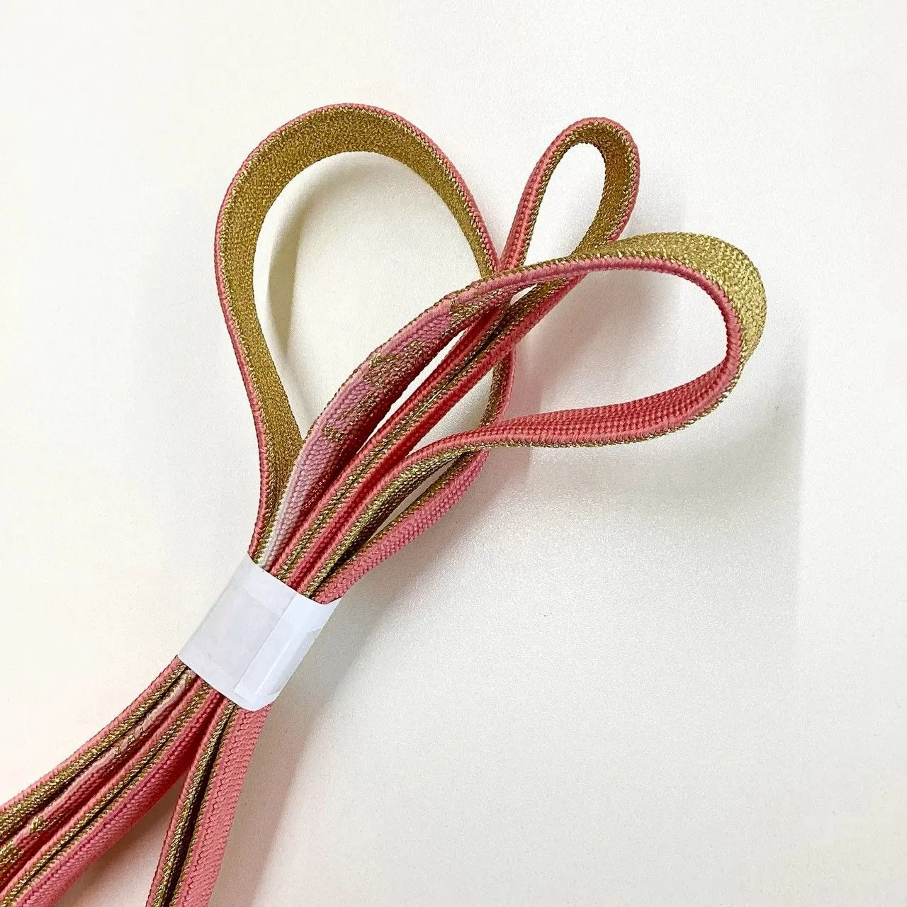 7631# Japanese Kimono Accessory Vintage Obiage and Obijime 2-piece Set Silk