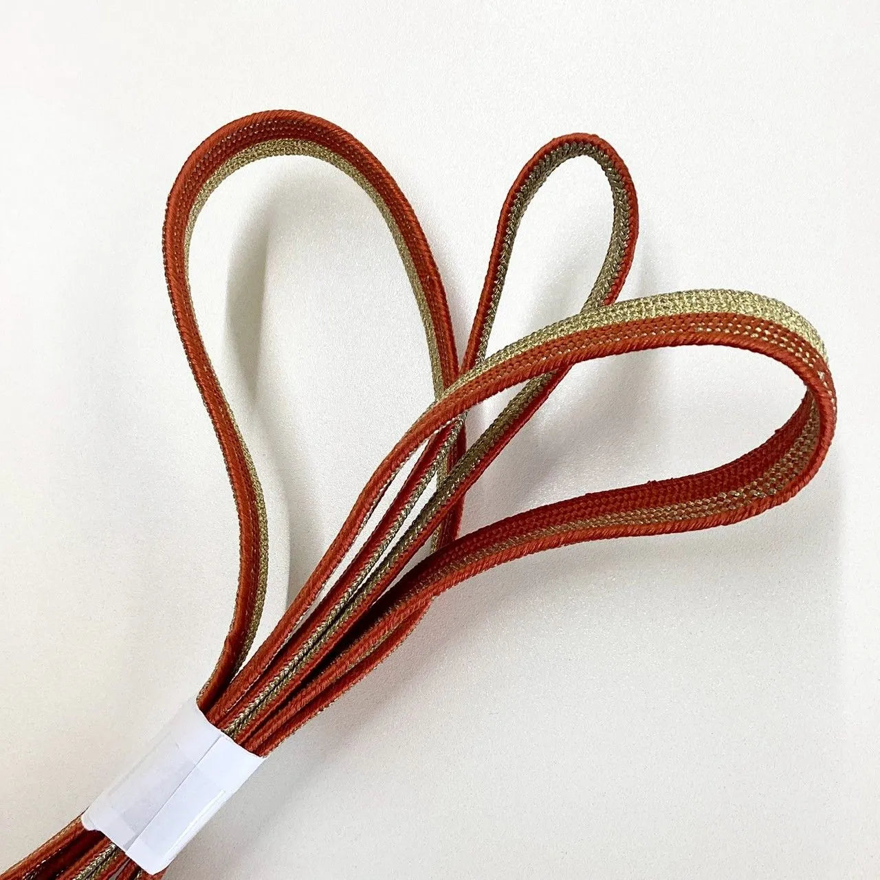 7633# Japanese Kimono Accessory Vintage Obiage and Obijime 2-piece Set Silk