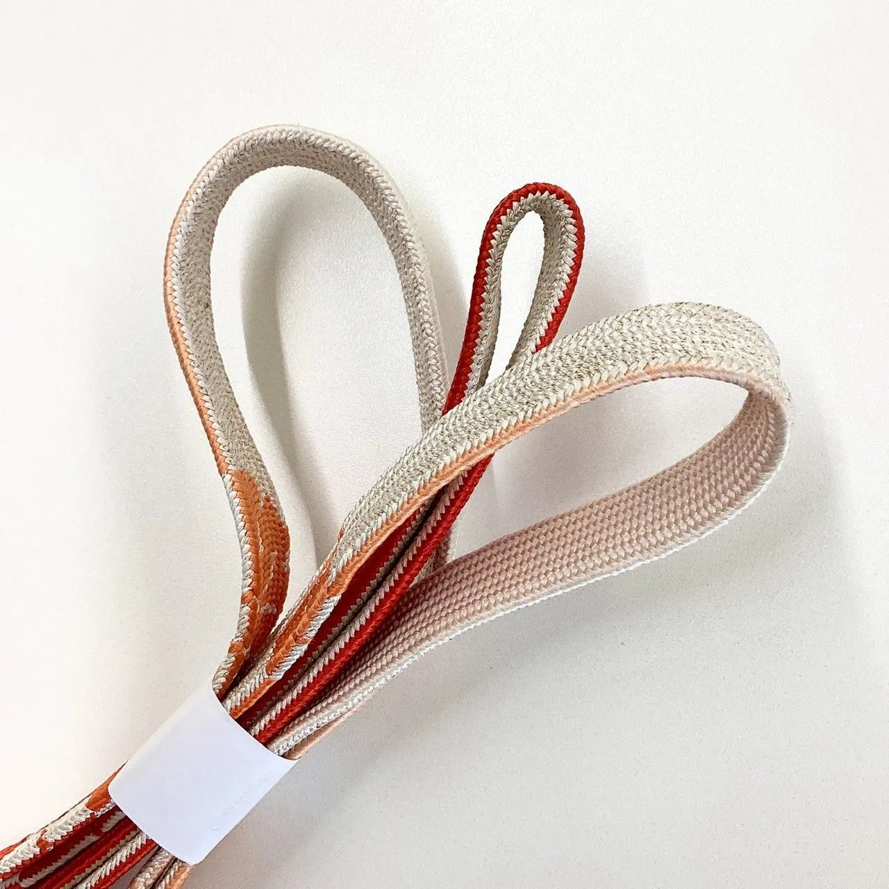 7634# Japanese Kimono Accessory Vintage Obiage and Obijime 2-piece Set Silk