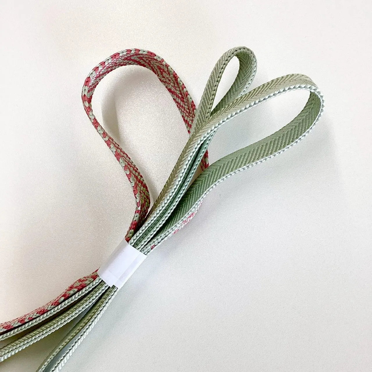 7639# Japanese Kimono Accessory Vintage Obiage and Obijime 2-piece Set Silk