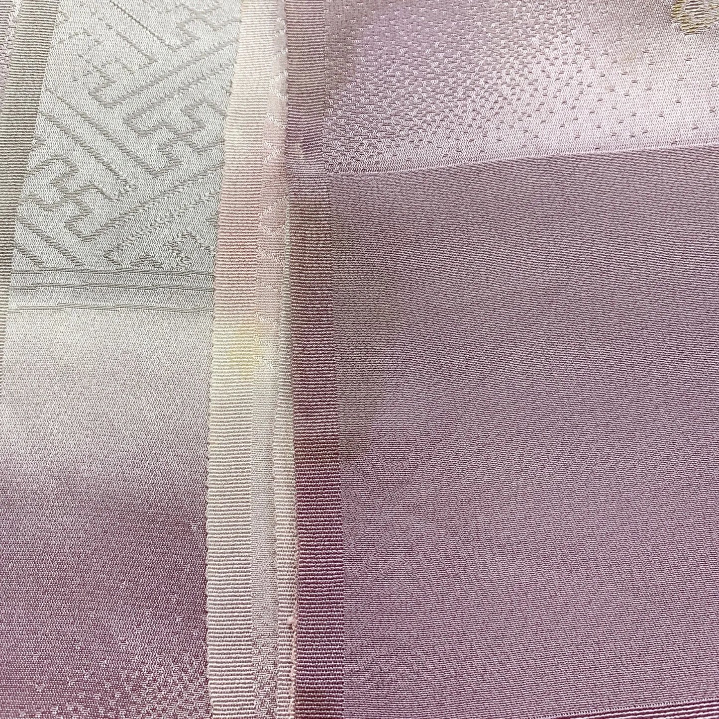 7943# Japanese Kimono Accessory Vintage Obiage and Obijime 2-piece Set Silk