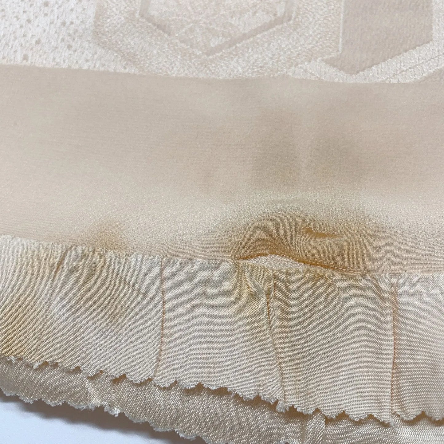 8046# Japanese Kimono Accessory Vintage Obiage and Obijime 2-piece Set Silk