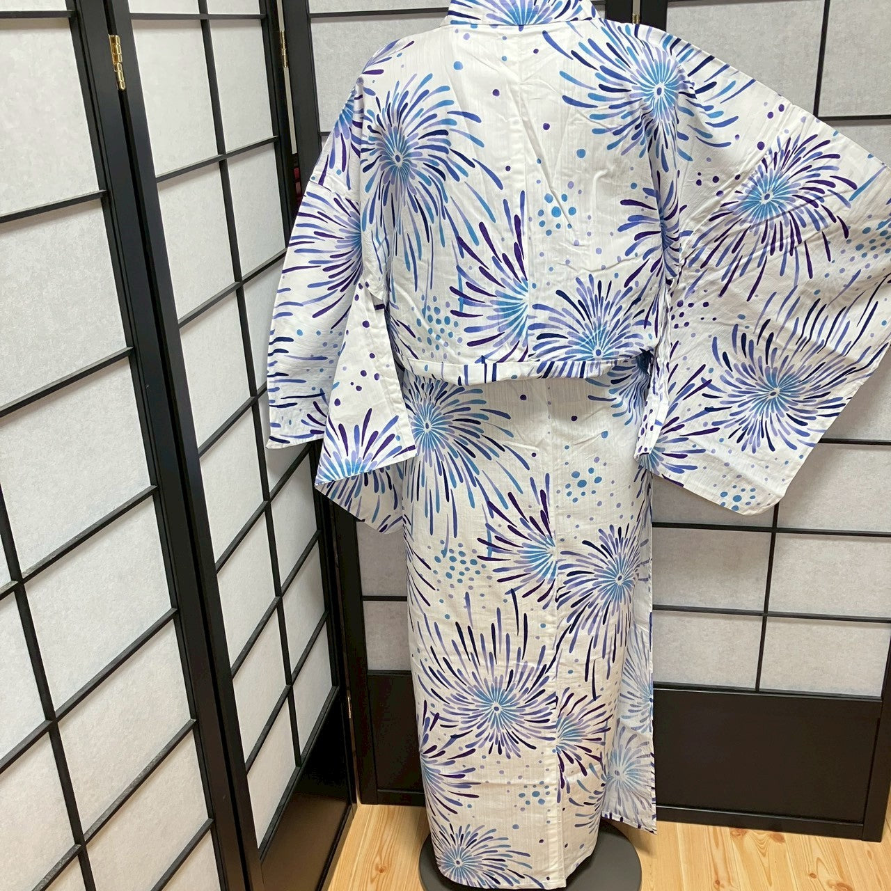 9139# Japanese Yukata Womens Vintage Fabric Cotton Robe Kimono Traditional
