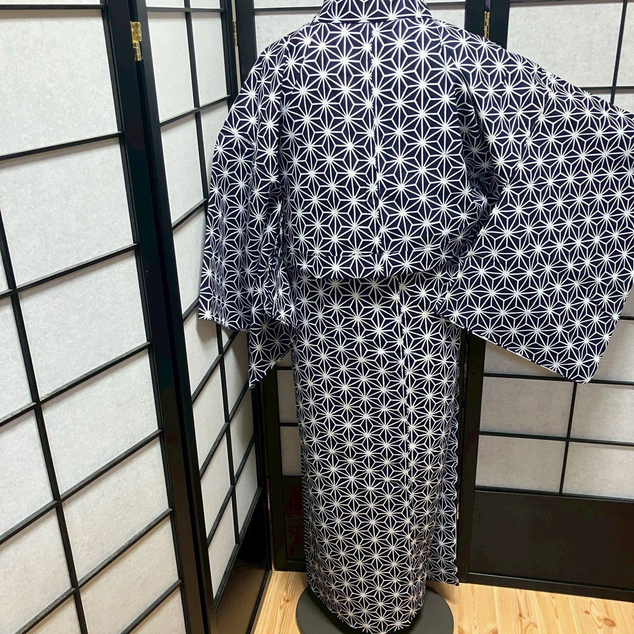 9474# Japanese Yukata Womens Vintage Fabric Cotton Robe Kimono Traditional