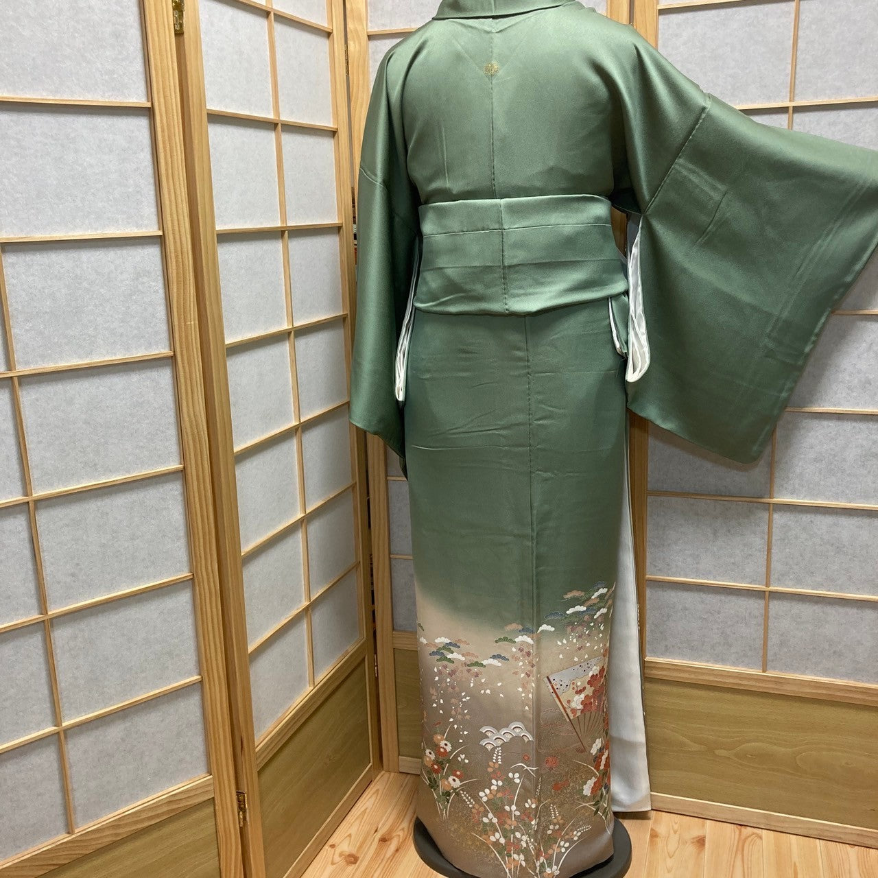 2879# Japanese Tomesode Kimono Vintage Womens Silk Fabric Robe Kimono only sold