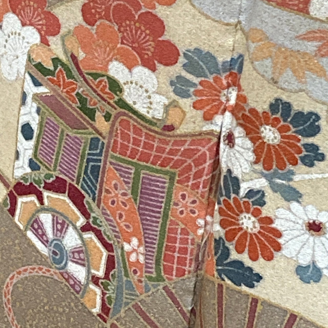 2879# Japanese Tomesode Kimono Vintage Womens Silk Fabric Robe Kimono only sold