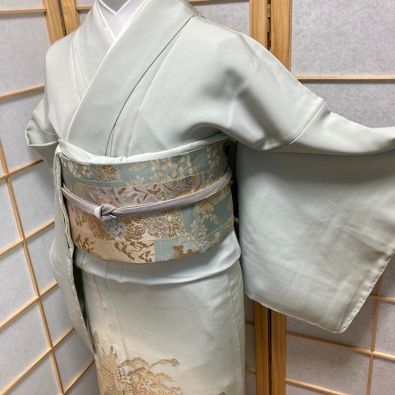 2880# Japanese Tomesode Kimono Vintage Womens Silk Fabric Robe Kimono only sold