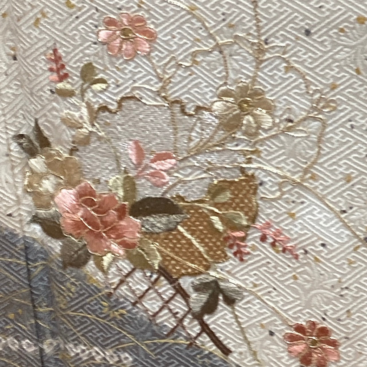 2876# Japanese Kimono Vintage Womens Silk Fabric Robe Kimono only sold