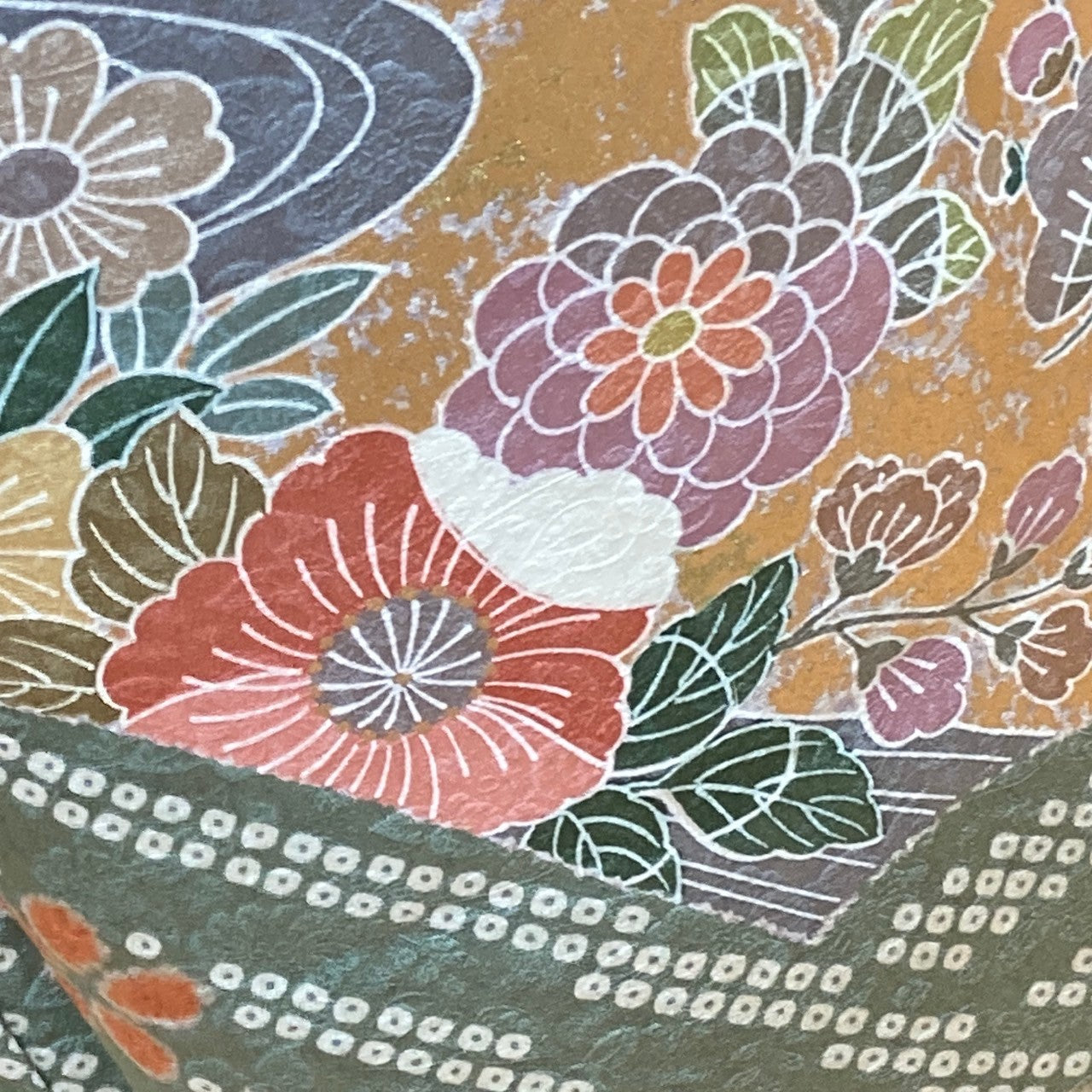 2856# Japanese Kimono Vintage Womens Silk Fabric Robe Kimono only sold