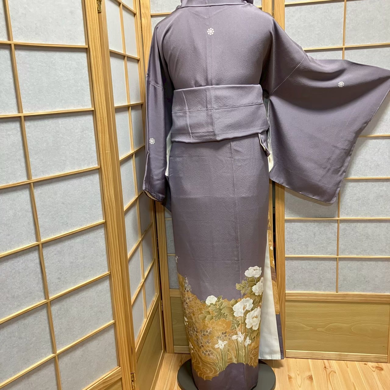 7478# Japanese Tomesode Kimono Vintage Womens Silk Fabric Robe Kimono only sold