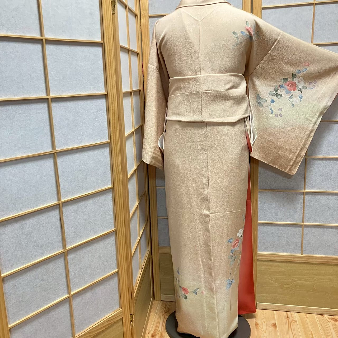 7490# Japanese Kimono Vintage Womens Silk Fabric Robe Kimono only sold