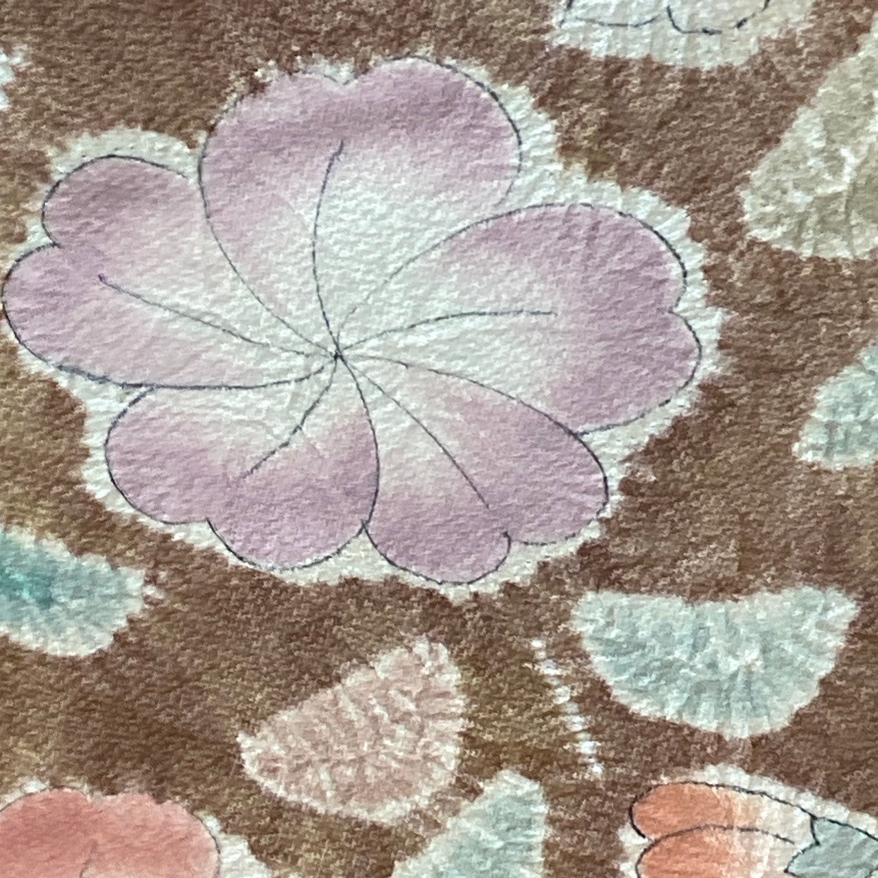 0537# Japanese Kimono Vintage Womens Silk Fabric Robe Kimono only sold Shibori