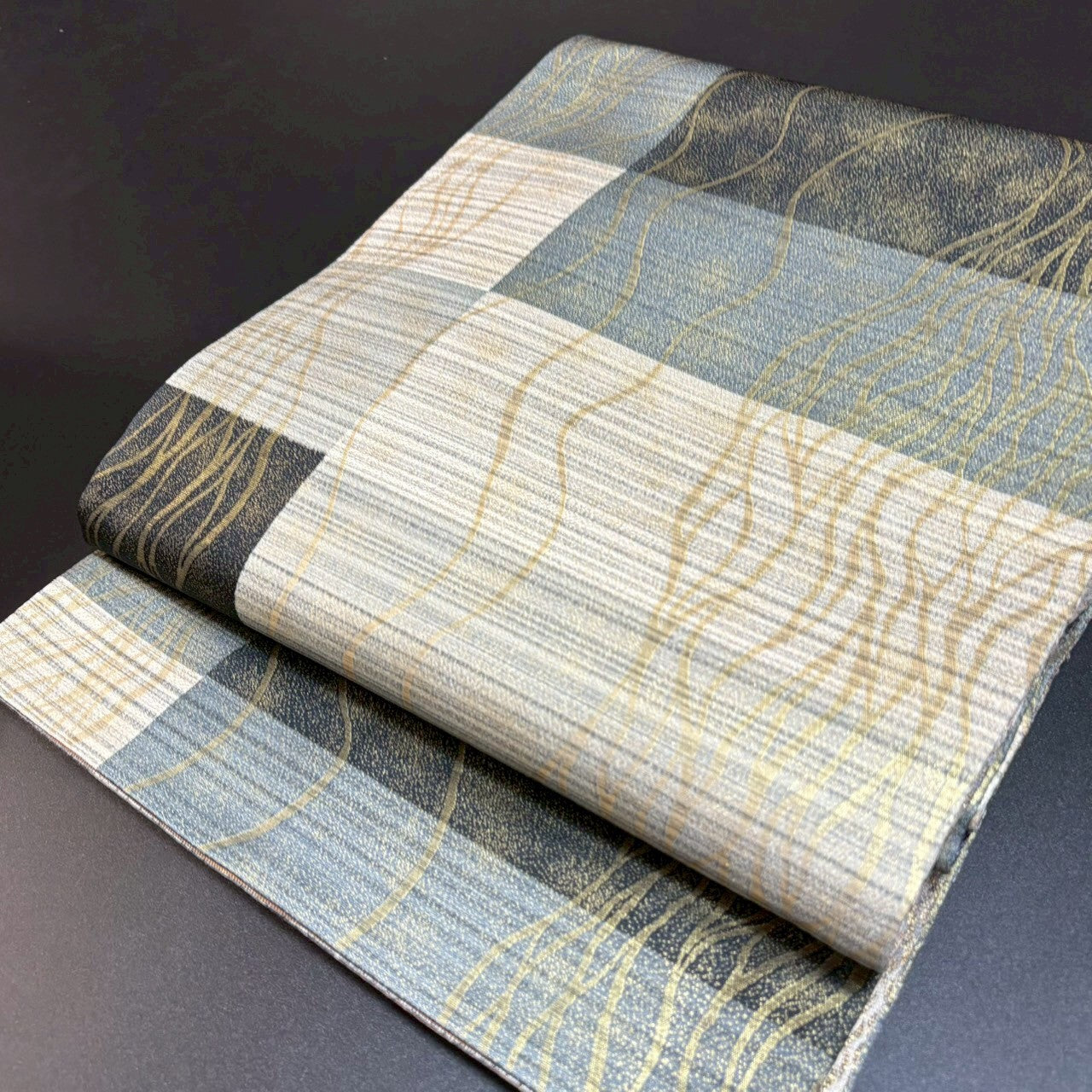 8800# Japanese Vintage Fukuro Obi Belt Kimono Fabric Silk Traditional