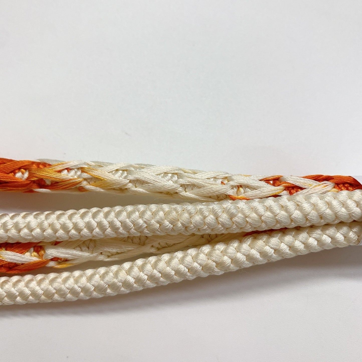 8623# Japanese Kimono Accessory Vintage Obiage and Obijime 2-piece Set Silk