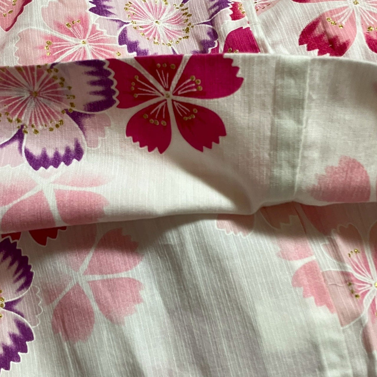 9118# Japanese Yukata Womens Vintage Fabric Cotton Robe Kimono Traditional