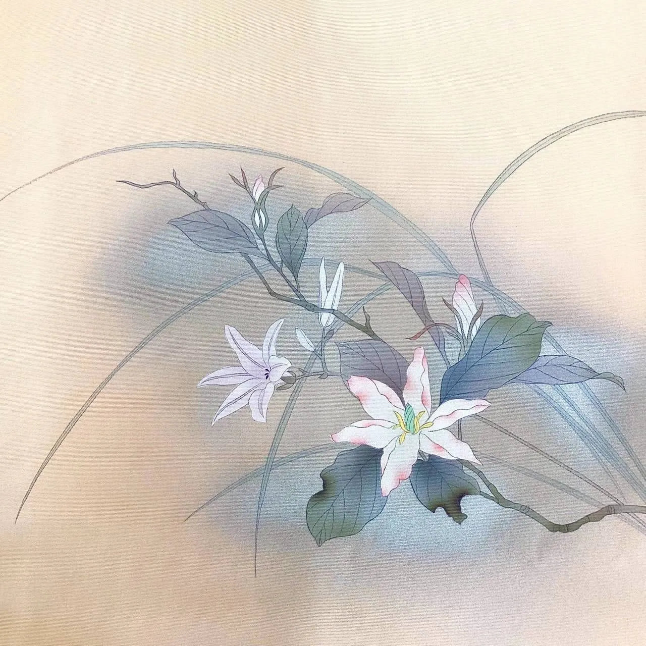 5718# Japanese Vintage Nagoya Obi Belt Kimono Fabric Silk Traditional