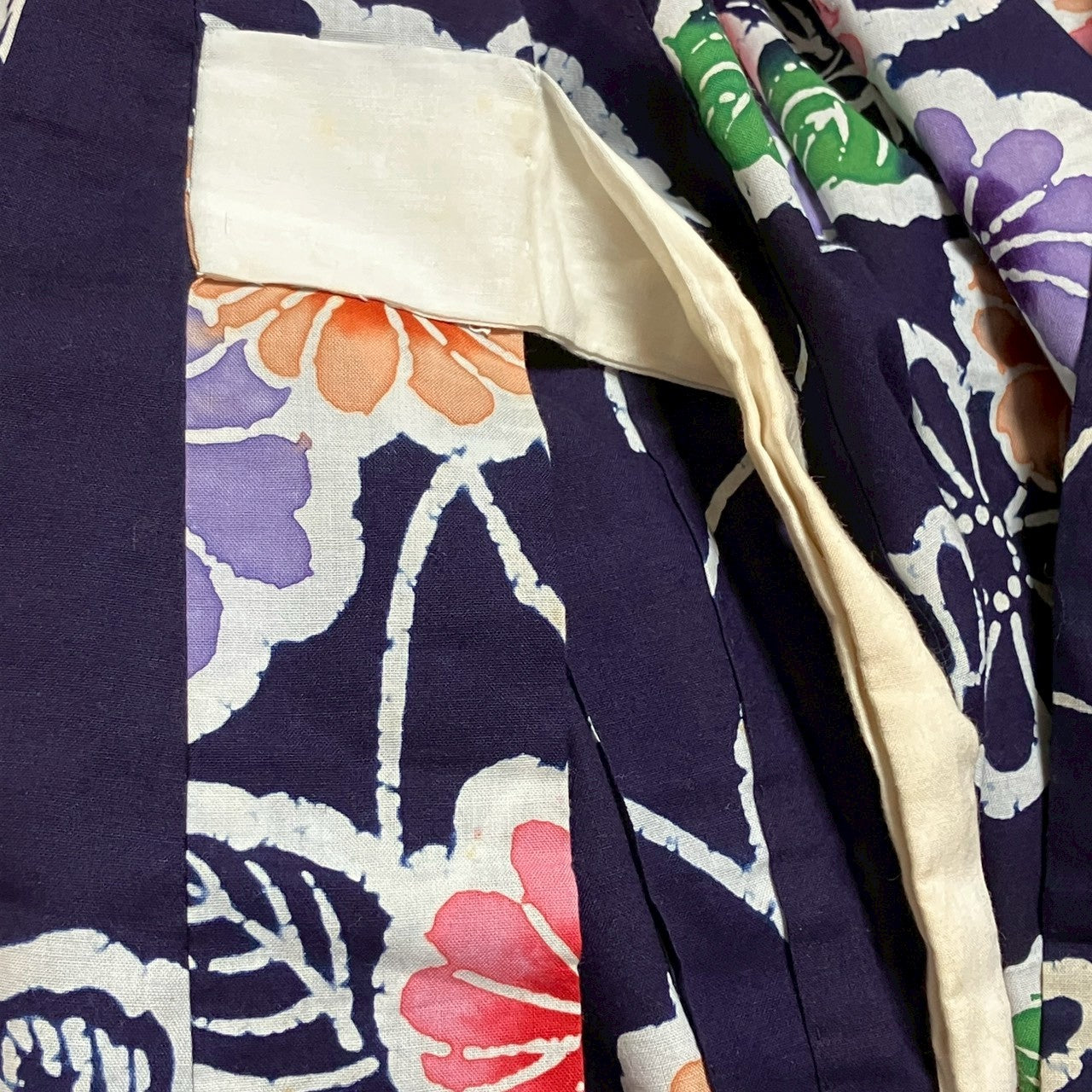9103# Japanese Yukata Womens Vintage Fabric Cotton Robe Kimono Traditional