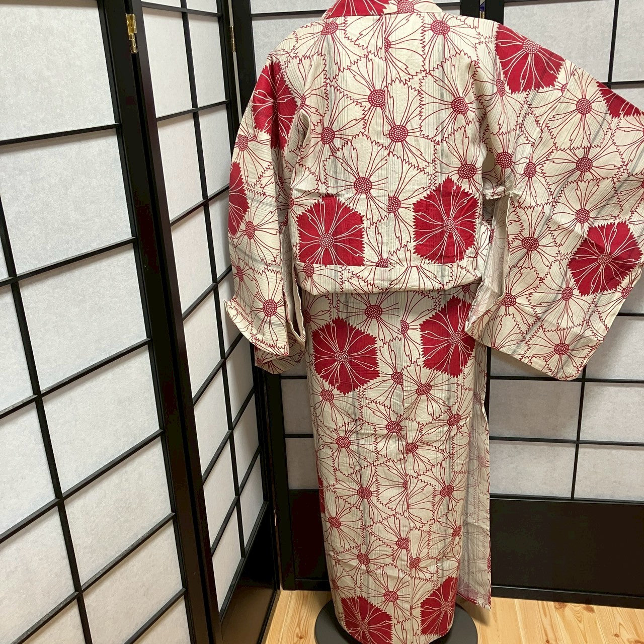9141# Japanese Yukata Womens Vintage Fabric Cotton Robe Kimono Traditional