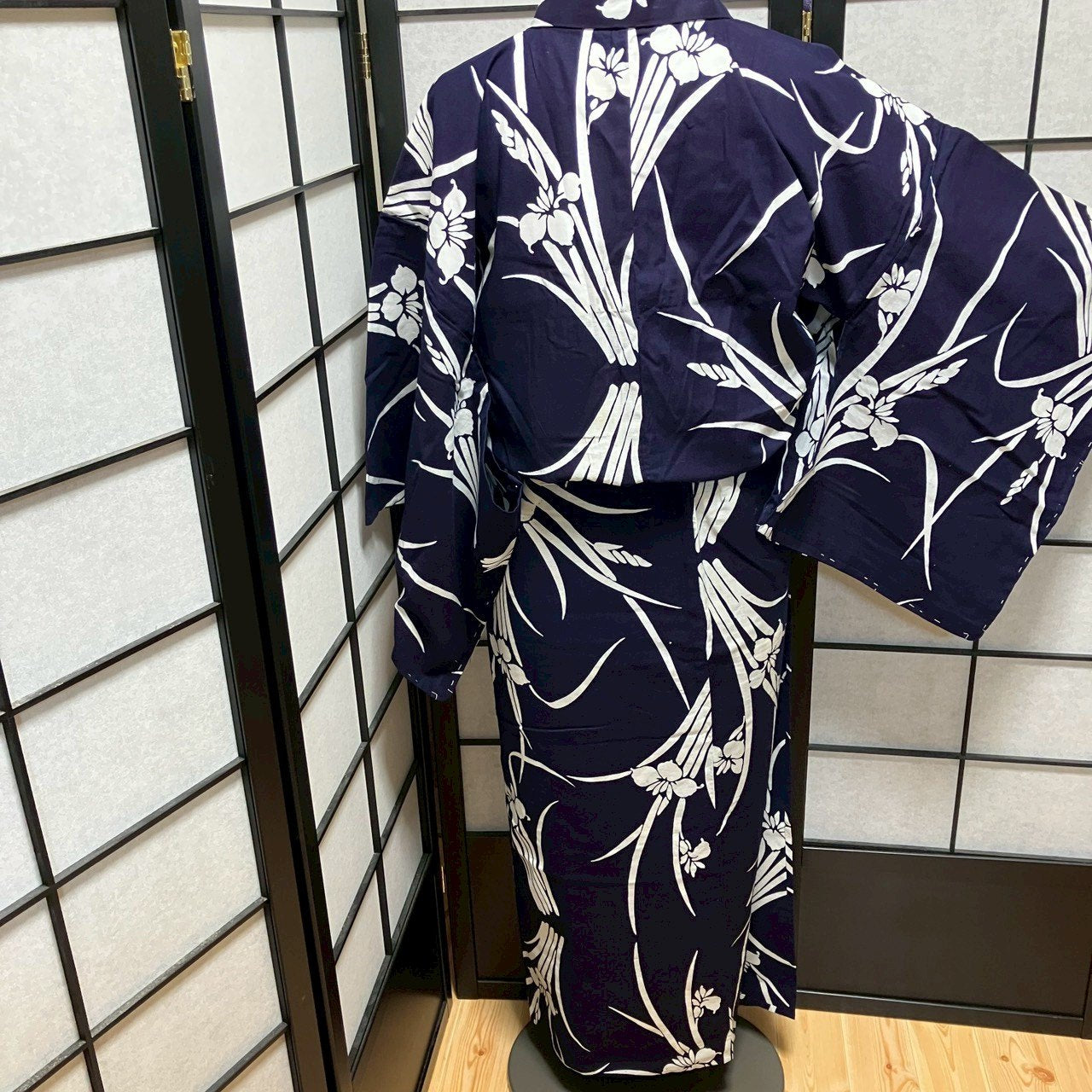9479# Japanese Yukata Womens Vintage Fabric Cotton Robe Kimono Traditional