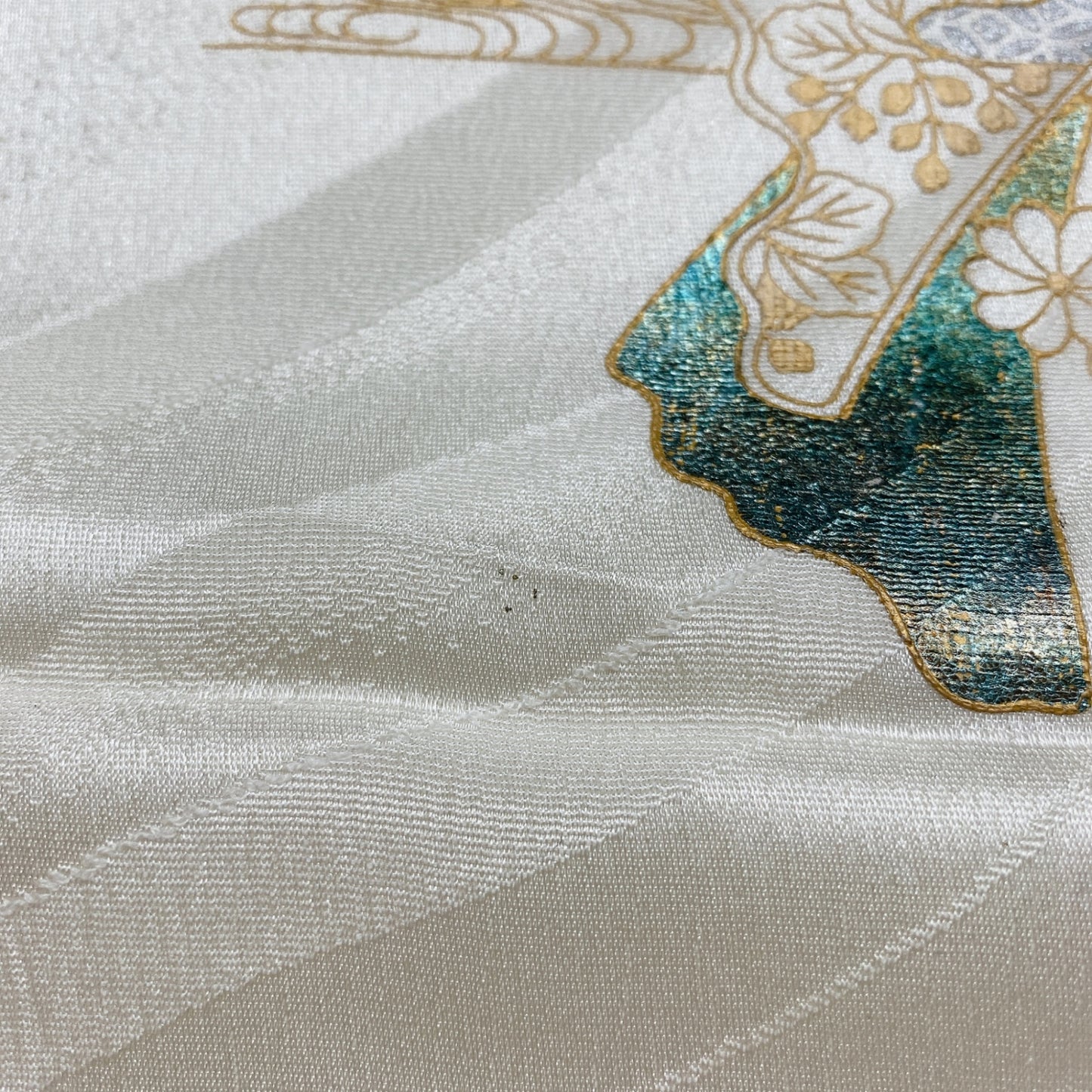 8330# Japanese Kimono Accessory Vintage Obiage and Obijime 2-piece Set Silk