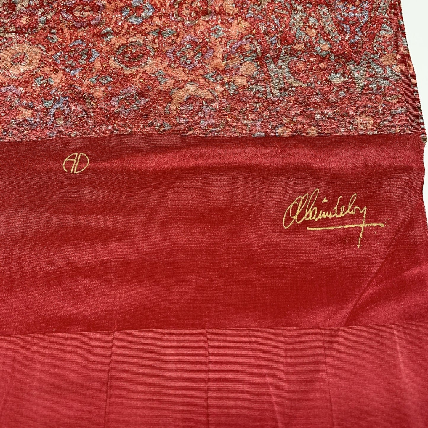 9033# Japanese Kimono Accessory Vintage Obiage and Obijime 2-piece Set Silk