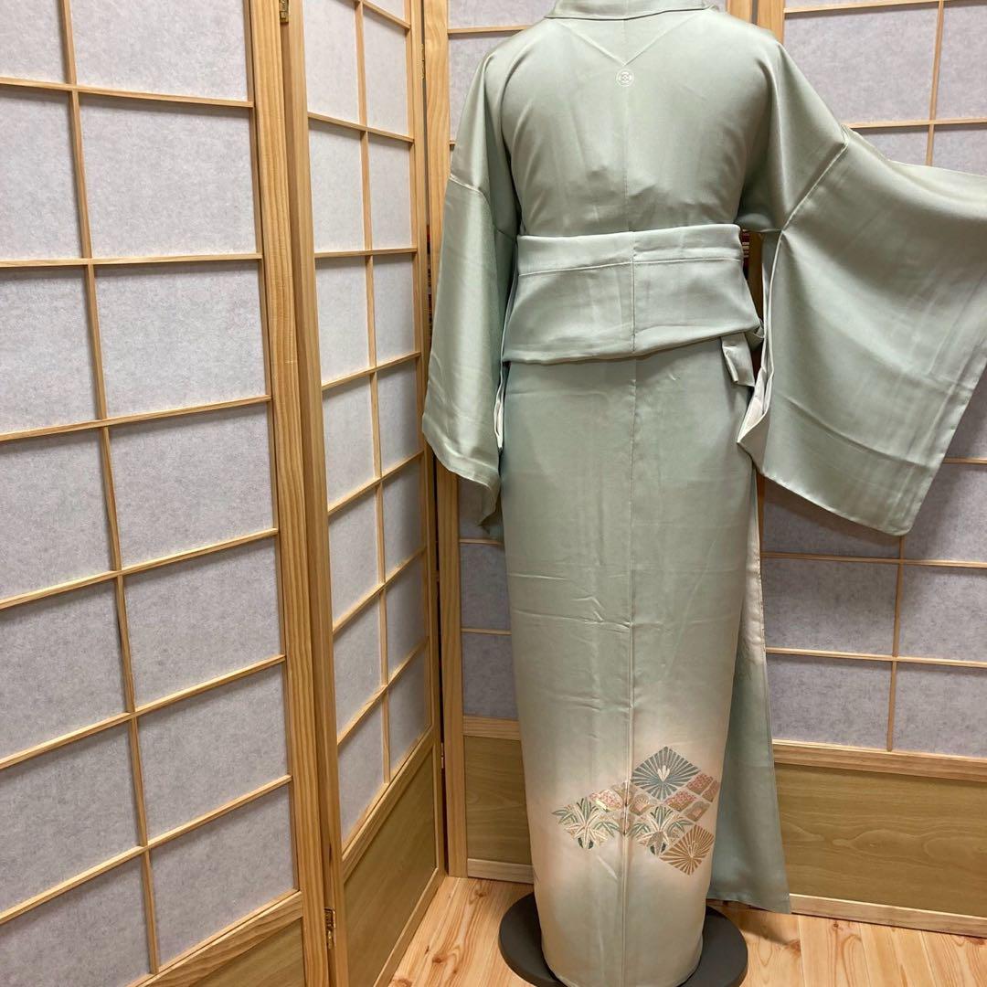 3128# Japanese Tomesode Kimono Vintage Womens Silk Fabric Robe Kimono only sold