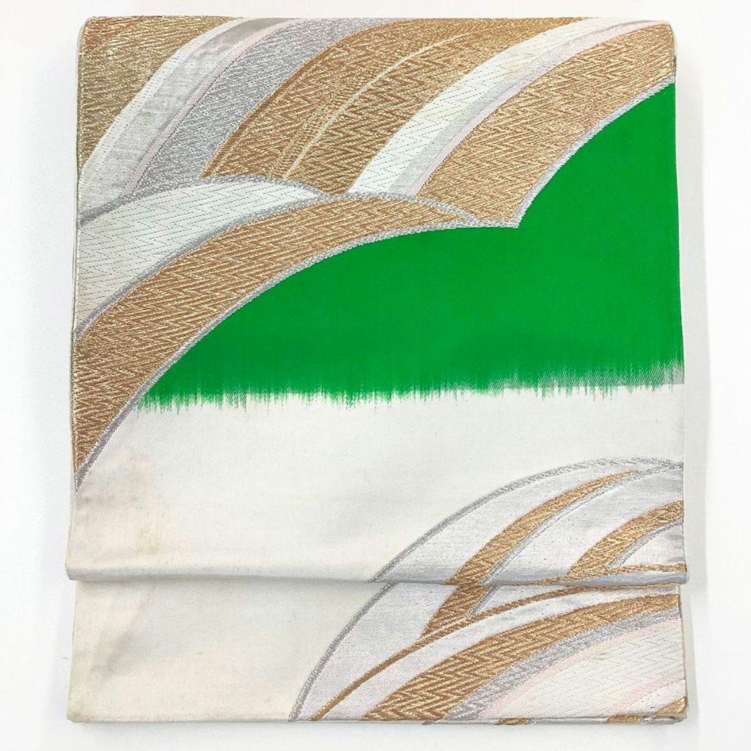 4927# Japanese Vintage Fukuro Obi Belt Kimono Fabric Silk Traditional