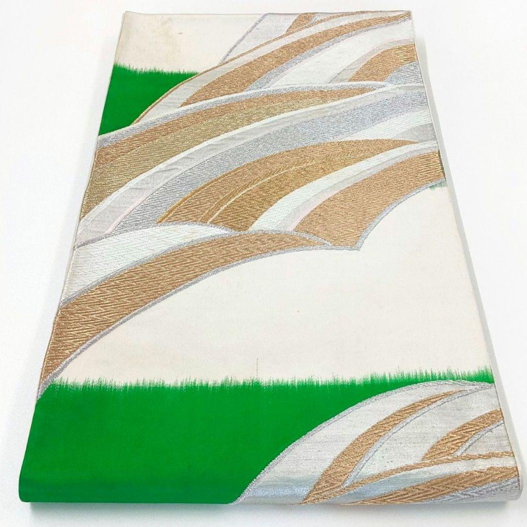 4927# Japanese Vintage Fukuro Obi Belt Kimono Fabric Silk Traditional