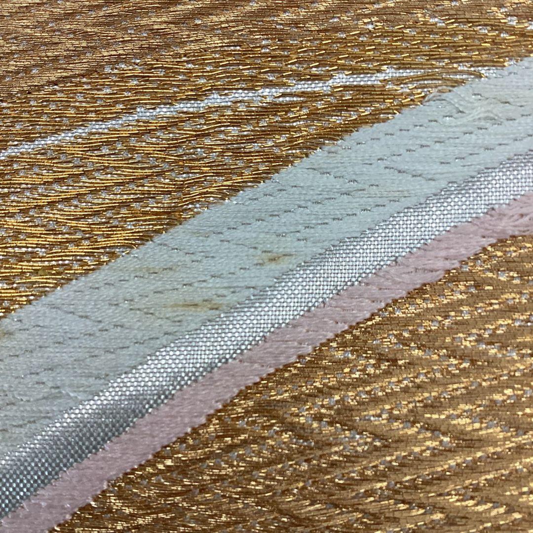4927# Japanese Vintage Fukuro Obi Belt Kimono Fabric Silk Traditional