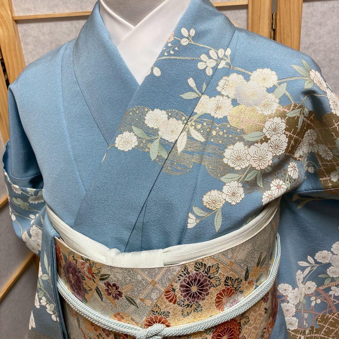 3934# Japanese Kimono Vintage Womens Silk Fabric Robe Kimono only sold