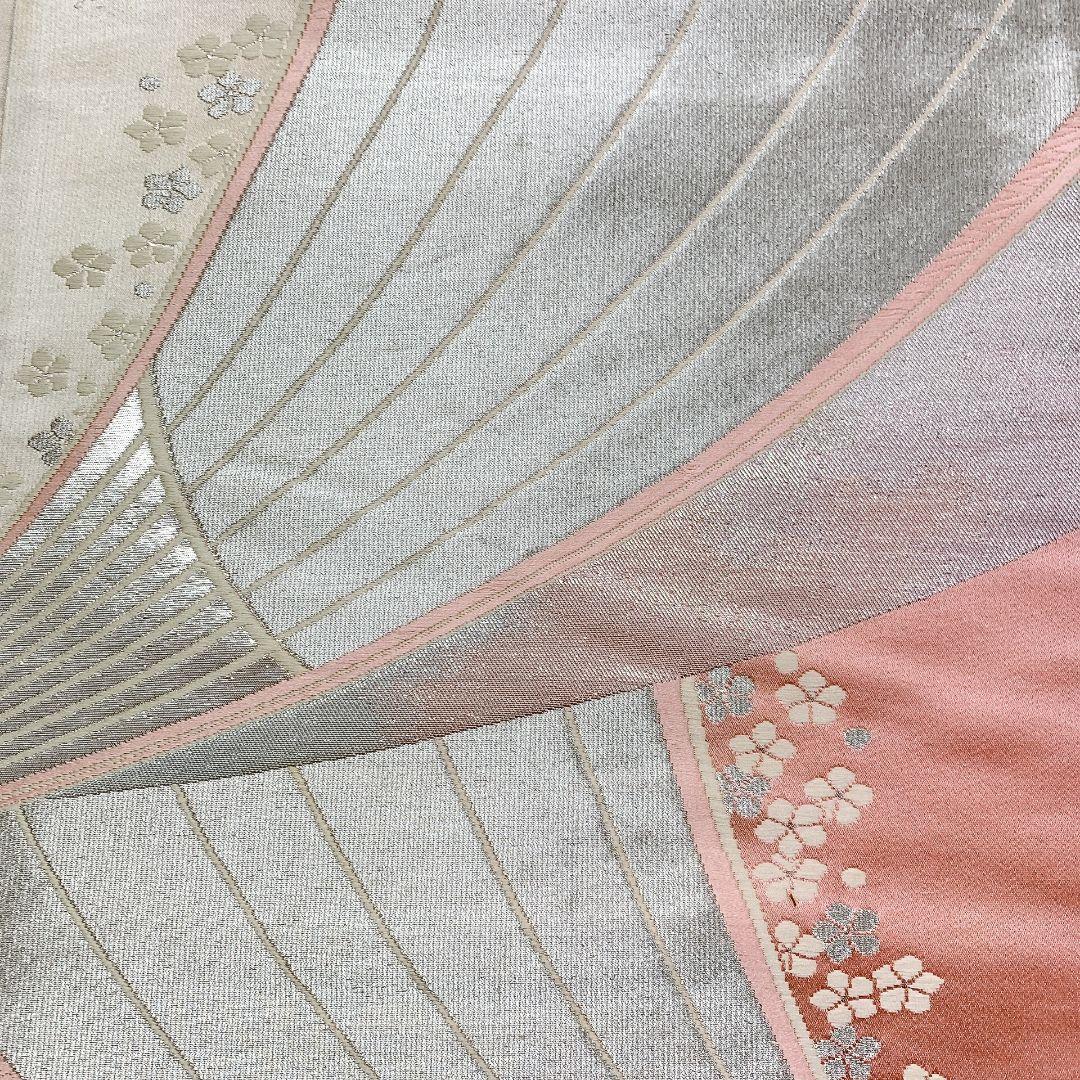 4087# Japanese Vintage Fukuro Obi Belt Kimono Fabric Silk Traditional