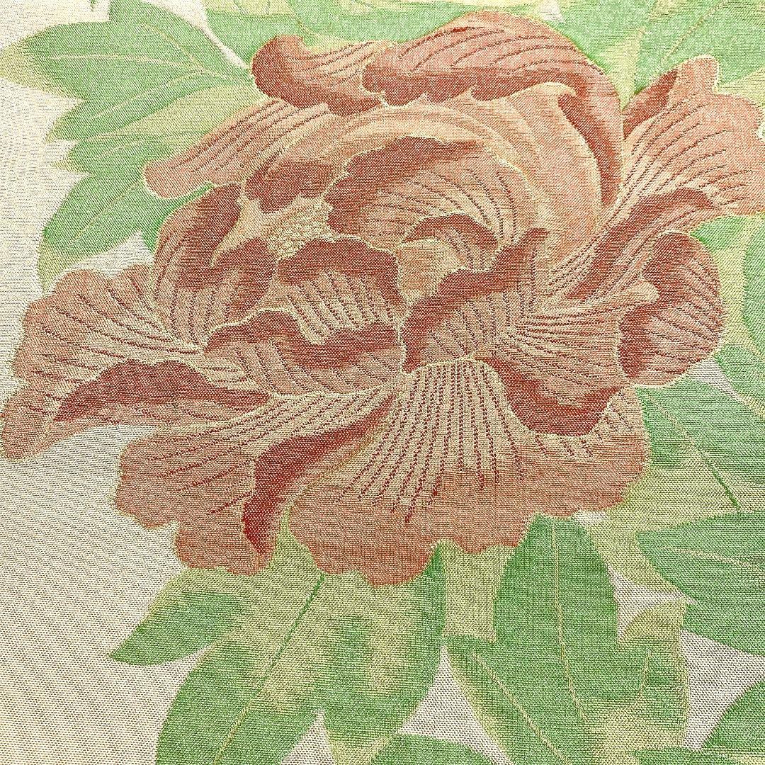 4136# Japanese Vintage Fukuro Obi Belt Kimono Fabric Silk Traditional
