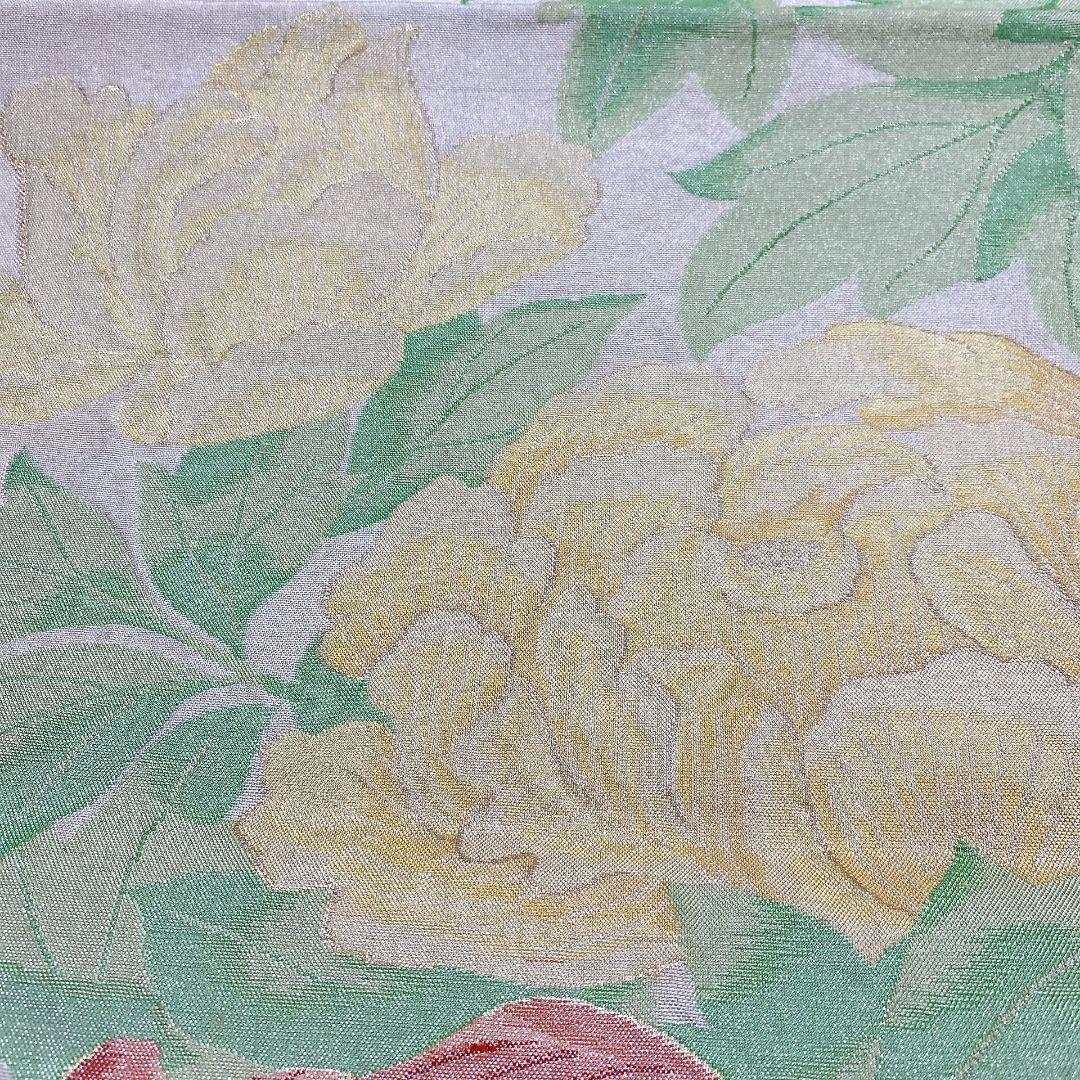 4136# Japanese Vintage Fukuro Obi Belt Kimono Fabric Silk Traditional