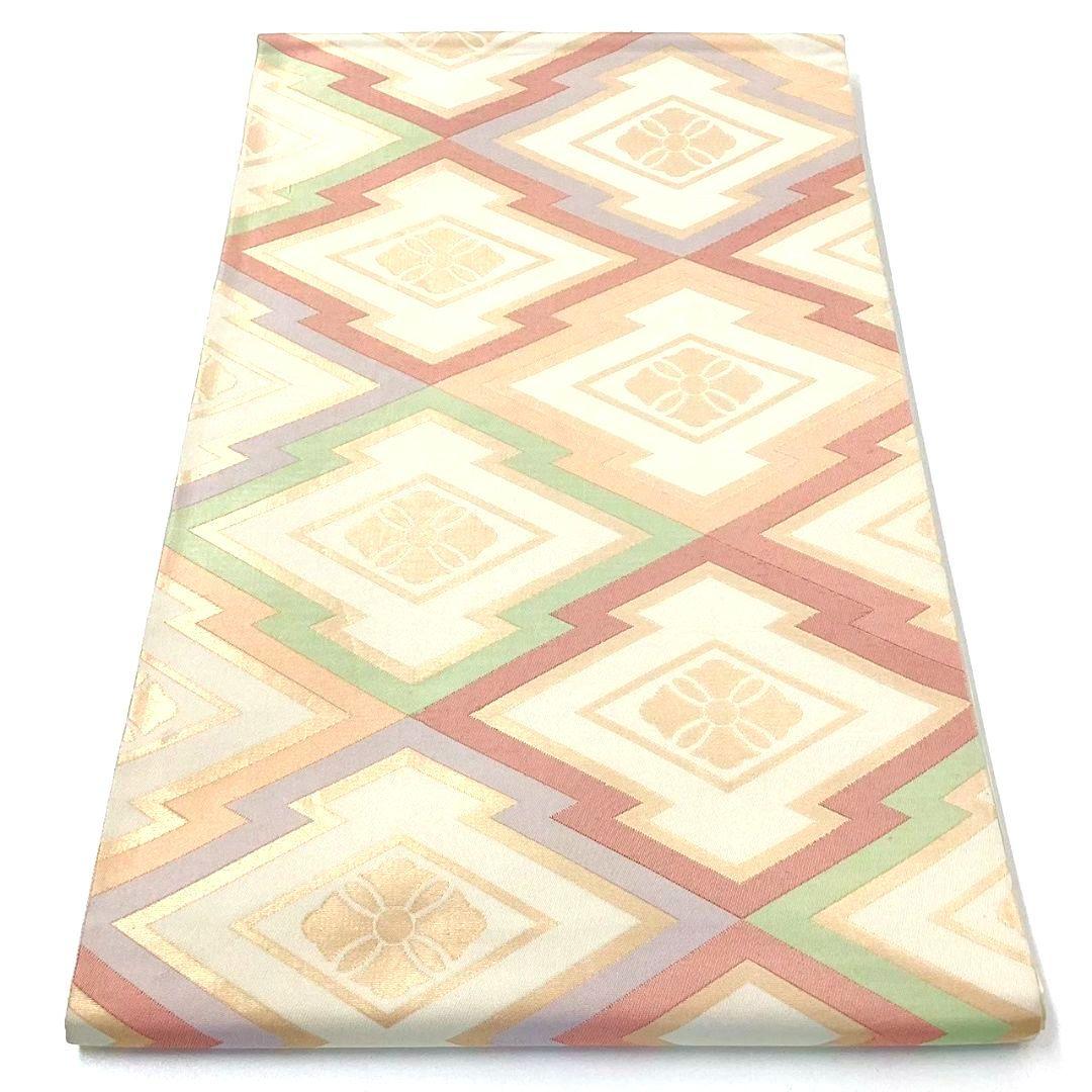 4784# Japanese Vintage Fukuro Obi Belt Kimono Fabric Silk Traditional