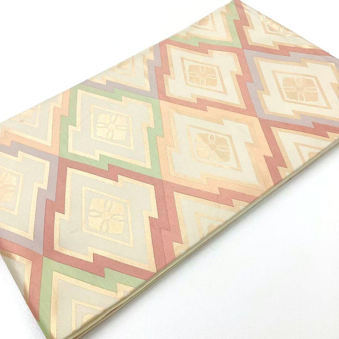 4784# Japanese Vintage Fukuro Obi Belt Kimono Fabric Silk Traditional