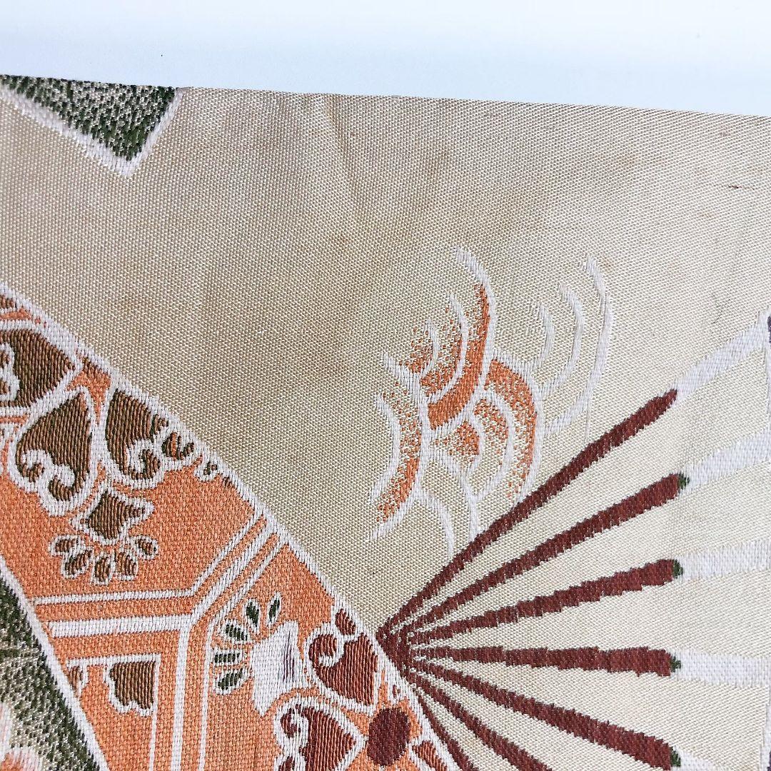 3786# Japanese Vintage Fukuro Obi Belt Kimono Fabric Silk Traditional